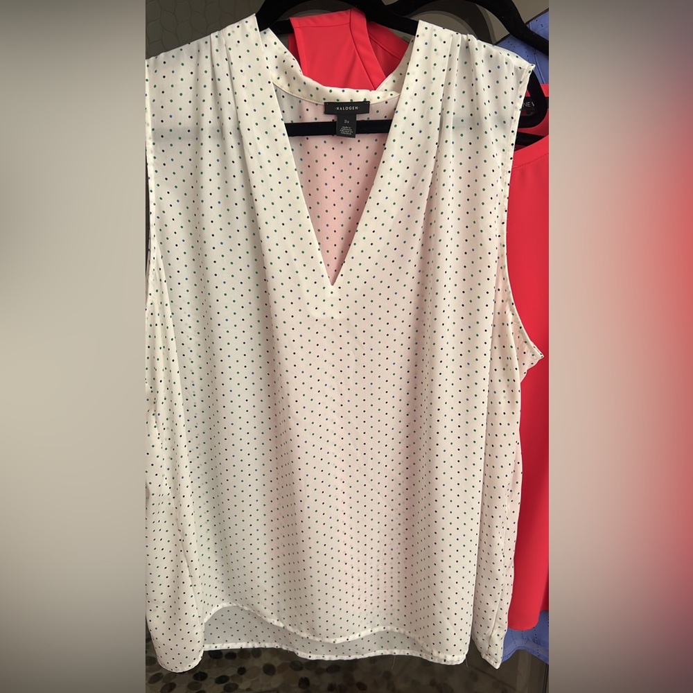 Halogen Women’s Sleeveless Blouse 3x